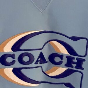 Men’s  Soft cotton size XXL COACH Crewneck sweatshirt NWT blue